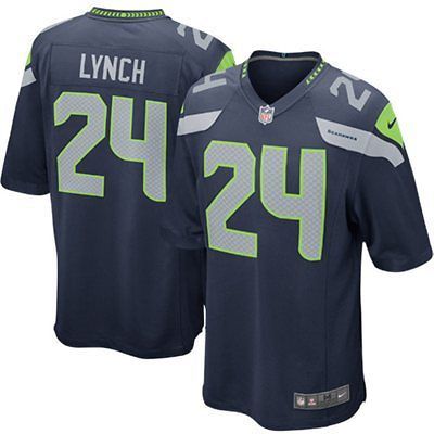 Marshawn Lynch Jersey YOUTH Navy Seattle Seahawks by Nike