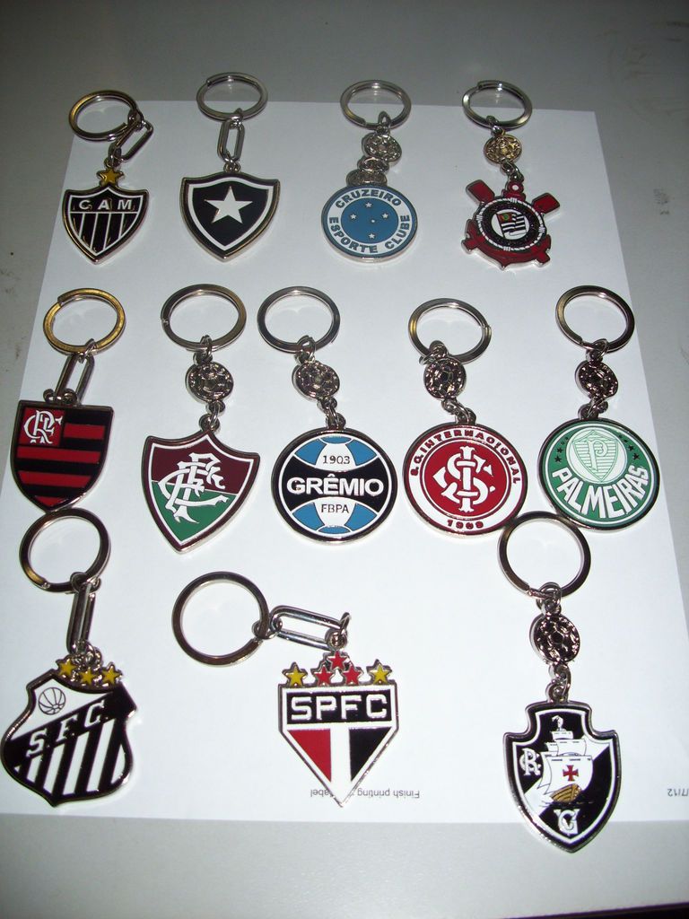 Brazilian Clubs Keychains   Atletico mineiro, Corinthians, Flamengo