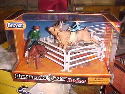 Breyer Stablemate CollectiBulls Rodeo Horse Bull 2 Cowboys All NIB NEW