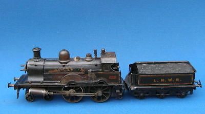 100% ORIGINAL VERY SCARCE GERMAN BING LIVE STEAM LOCOMOTIVE & TENDER