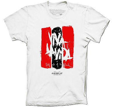 COLDPLAY T SHIRT VIVA LA VIDA COLOURS AND SIZES AVAILABLE BRIT POP