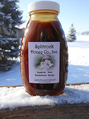 Raw Buckwheat Honey, Superior Quality, Fresh & Lightly Filtered 12