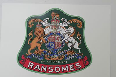 Ransomes Vintage Mower George VI Large Decal