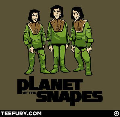 TeeFury  Harry Potter / Planet of the Apes  = Planet of the Snapes