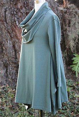 PACIFICOTTON Bryn Walker Pacific Cotton ELSA TUNIC Cowl Drape Top L