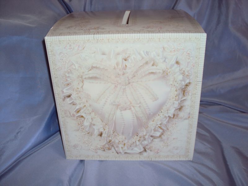 WEDDING RECEPTION FLORAL CARD MONEY GIFT RECEIVING BOX