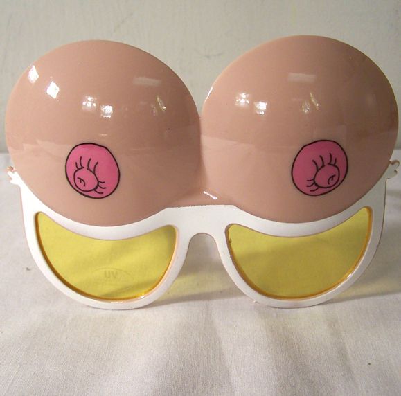 12 PAIR BOOBY SUNGLASSES party sunglass UV #140 bulk joke glasses