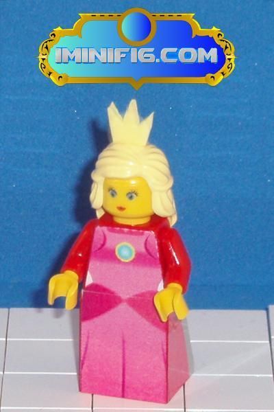 Custom LEGO minifig Super Mario figure Princess Peach