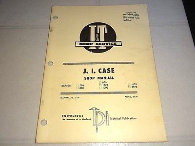 CASE 770 870 970 1070 1090 1170 1175 TRACTOR SERVICE MANUAL ***