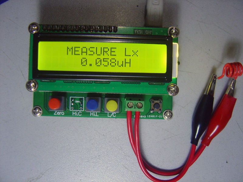 01pF 10uF 0.001uH 100mH Handheld L/C Inductance Capacitance Meter H