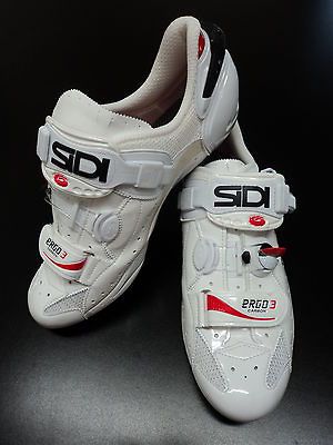 ERGO 3 VENT CARBON WHITE VERNICE EUR43 US 9 ROAD BIKE CYCLING SHOES