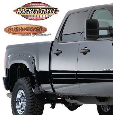 BUSHWACKER 40094 02 Rear M Blk Pocket Style Fender Flares 2007&up