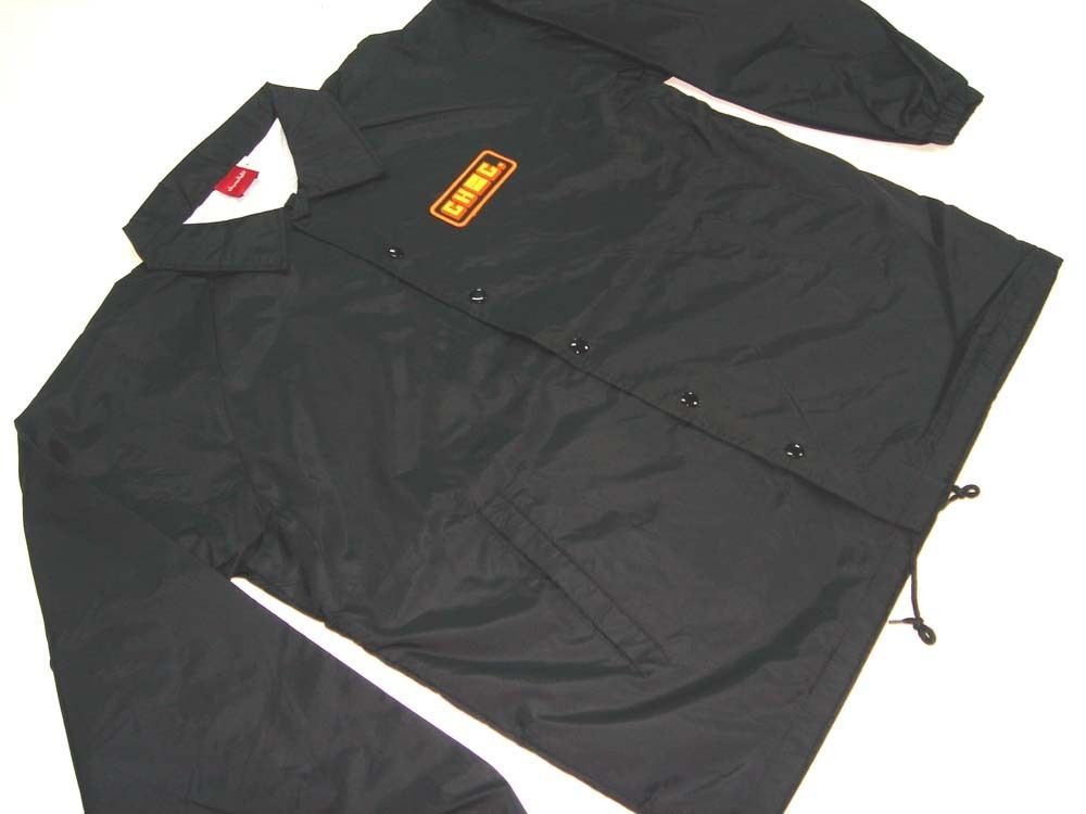 CHOCOLATE SKATEBOARDS NYLON BASIC COACH JACKET BLACK