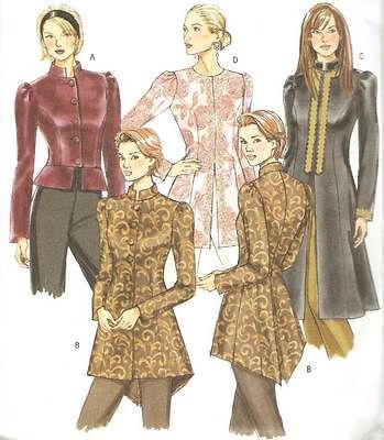 BUTTERICK SEWING PATTERN B4929 GOTHIC~VICTORI AN~PEPLUM~ASIA N STYLE