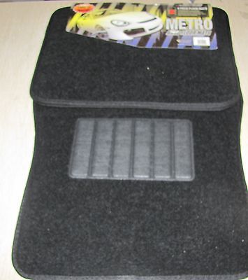 Brand New Auto Car Floor Mat Rug Set Black.