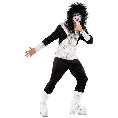 Mens 70s Rocker KISS Jumpsuit Halloween Costume