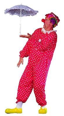 WOMENS PLUS SIZE FUNNY POLKA DOT CIRCUS CLOWN COSTUME