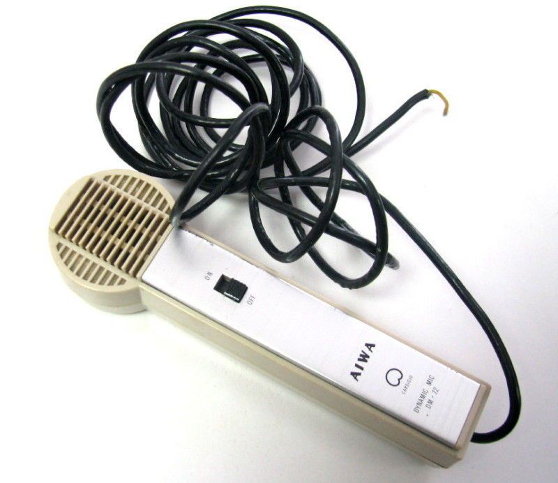 JAPAN AIWA CARDIOID DYNAMIC DM 72 OLD MICROPHONE *