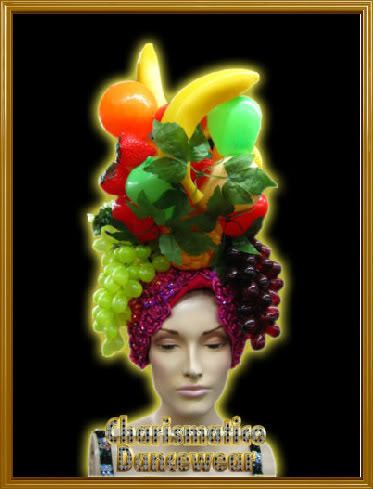 LADY LATIN FRUIT TROPICAL DRAG Miranda HEADDRESS HAT