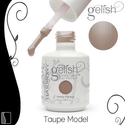 Gelish Soak Off .5 oz TAUPE MODEL Gel Nail Color UV Manicure Harmony