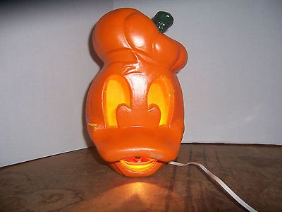 HALLOWEEN PUMPKIN DECORATION LIGHT FOAM DISNEY DONALD DUCK ORNAGE