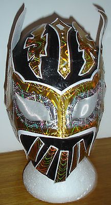 WWE SIN CARA CHILDS HUNICO BLACK & GOLD SLIP ON FANCY DRESS UP MASK