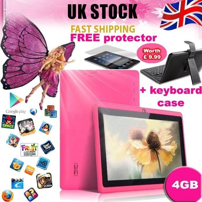 Android 4.0 Capacitive Screen ALL WINNER A13 Tablet PC ★ PINK