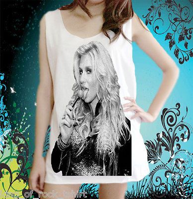 KESHA Ke$ha Sexy candy Joke pop band Madonna Tattoo Tank Top Free Size