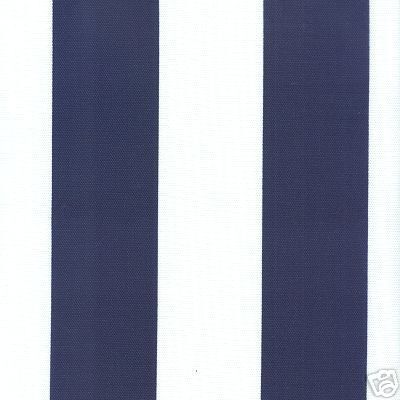 Royal Navy Awning Stripe Sun Modern Famous Outdoor Fabric By the Yard