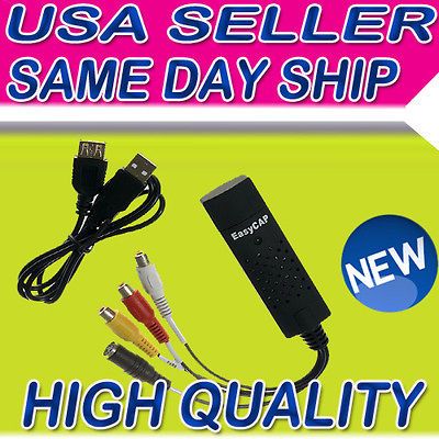 VHS to DVD Converter VIDEO CAPTURE CARD FOR LAPTOP DESKTOP QUALITY