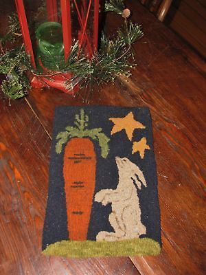 PRIMITIVE DREAM BIG RABBIT EASTER HOOKED RUG KIT