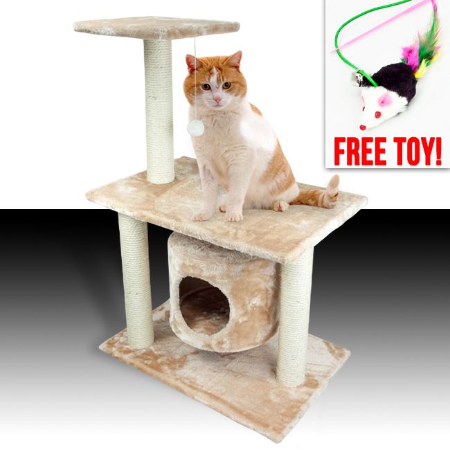 36 Cat Tree Level Condo Kitten Furniture Scratching Post Pet Play