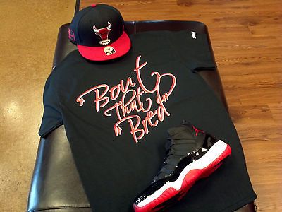 Mens Black Crew neck T shirt designed for Air Jordan Retro XI 11