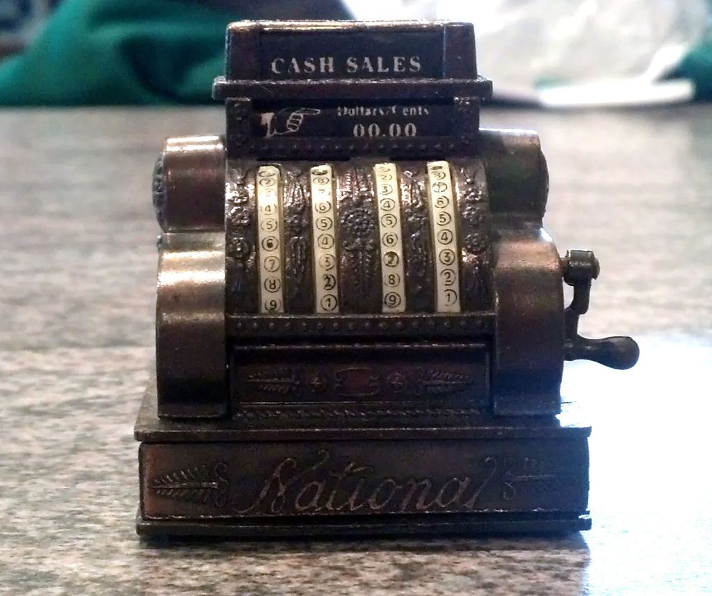 Japanese Pencil Sharpener   Antique Cash Register With Working Drawer