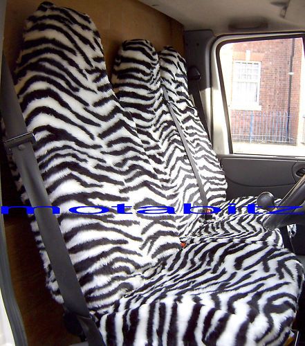 VAN SEAT COVERS  ZEBRA PRINT  TRANSIT, SPRINTER ETC NEW