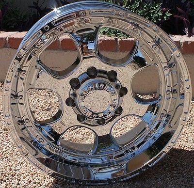 Inch CHROME HE842 RIMS 8 lug Wheels Silverado Ram GMC Sierra Truck H2