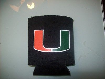 Miami Hurricanes NCAA Collapsible Beer Can Holder Koozie   Neoprene