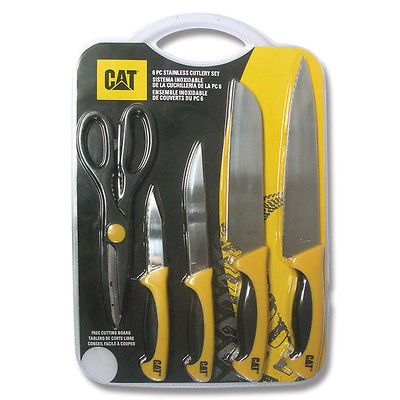 Caterpillar kitchen knife set