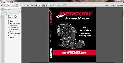 Jet Drive EFI Outboard Motor Service Repair Manual CD       JetDrive