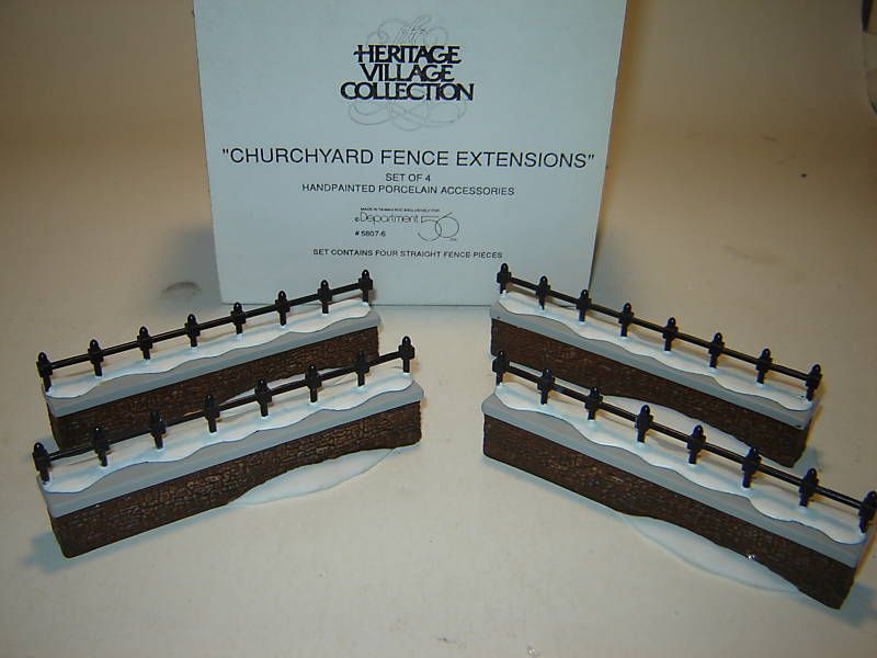 Dept 56 Dickens Village   Churchyard Fence Extensions   NIB