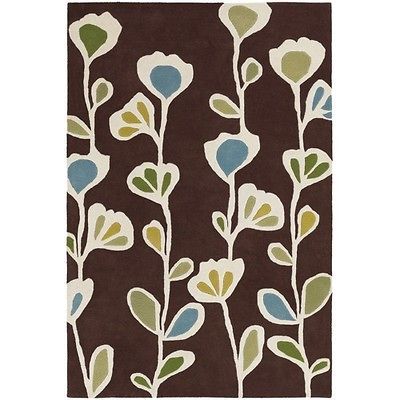 Chandra Rugs Inhabit Designer Brown Rug