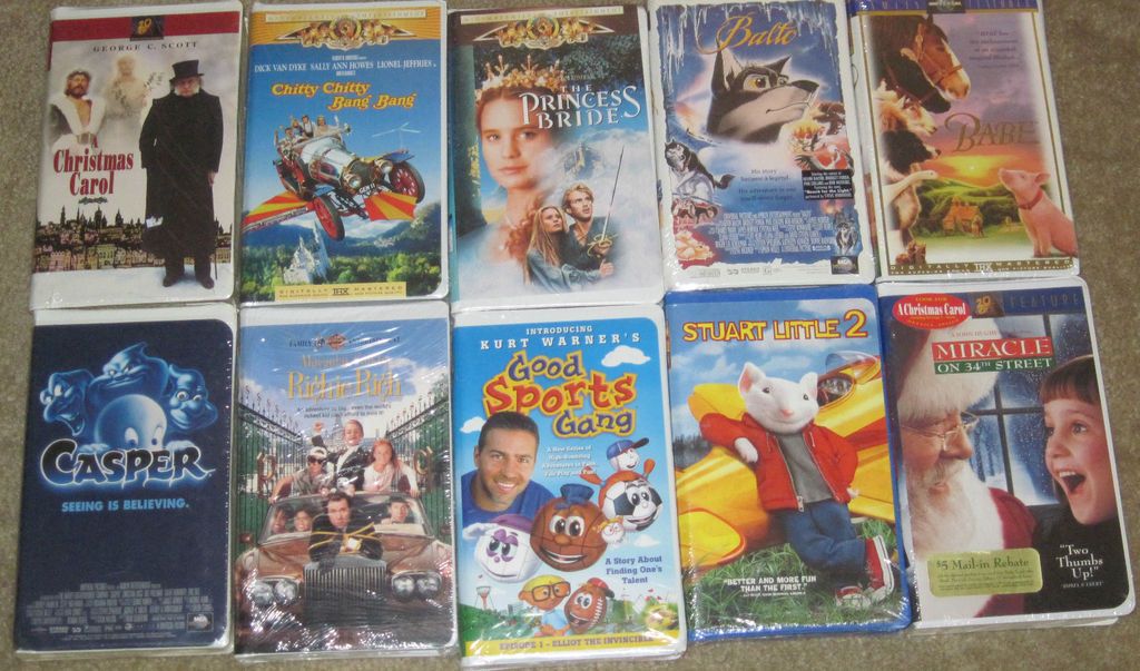 10 Childrens VHS Videos~Princes s Bride/Balto/Ba be/Richie Rich/Casper