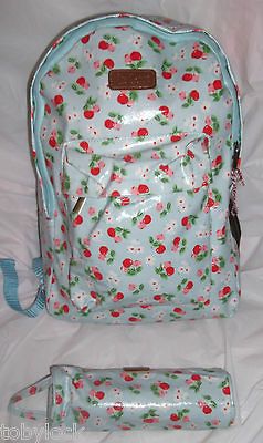 LEE COOPER CHERRY PRINT RUCKSACK BACKPACK PENCIL CASE CATH KIDSTON