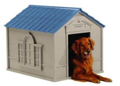 All Weather Extra Large Outdoor Pet Dog House w/ Roof and Foor NEW