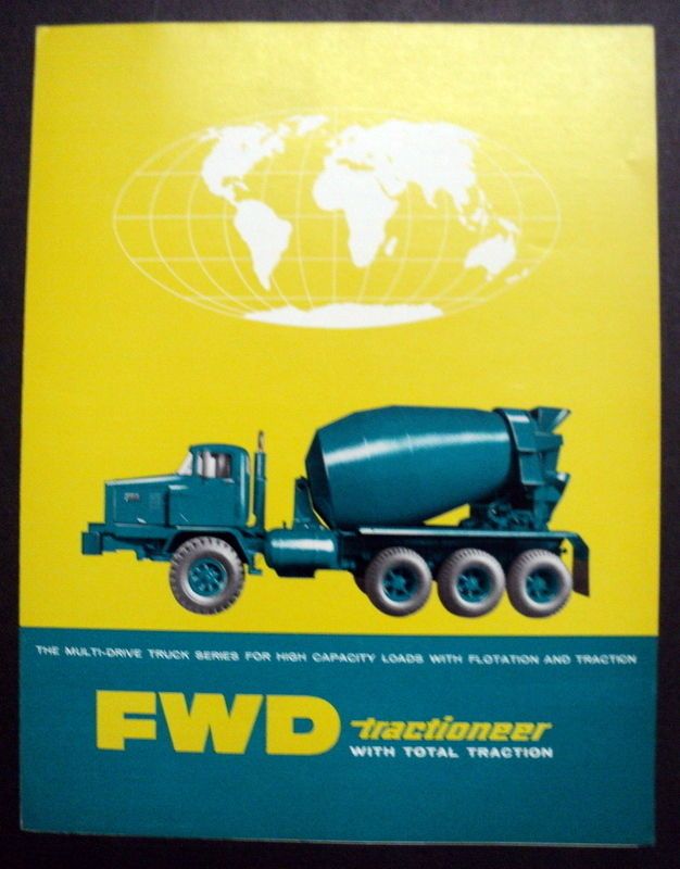 FWD c 1960 1965 8x8 Mixer Chassis Truck Brochure