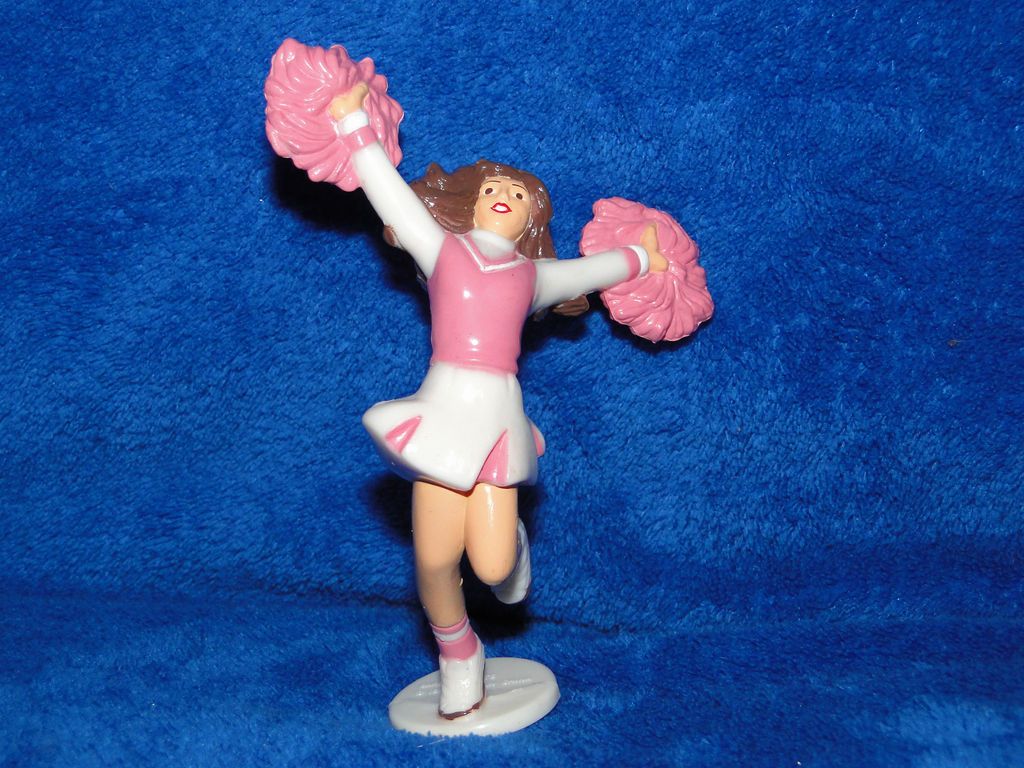 NEW VINTAGE CHEERLEADER CAKE TOP DECOR