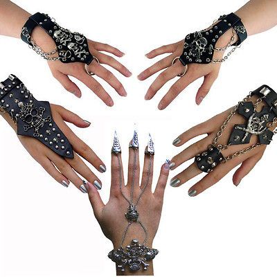 Finger Bracelets & Chokers Gothic / Punk / Metal costume jewellery