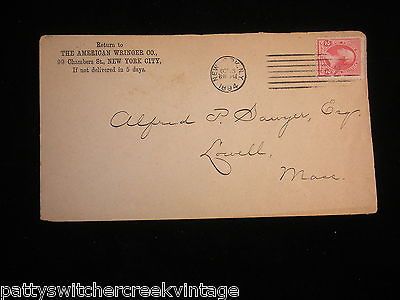 Postal Cover American Wringer Washer Co NY To Alfred Sawyer Esq