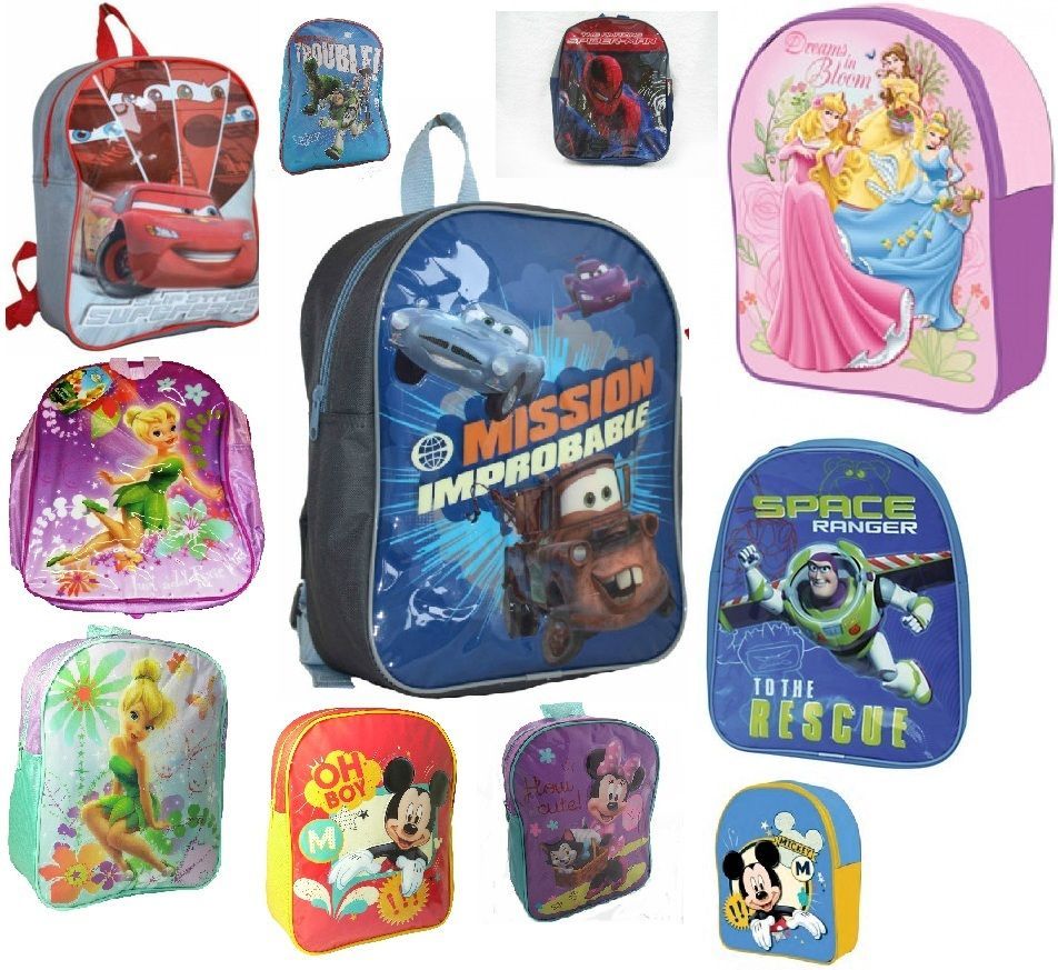 CHILDRENS NOVELTY / TV CHARACTERS SCHOOL BAGS / BACK PACKS /RUCK SACS