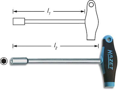 Hazet 428  9mm T Handle HEX Socket Tool Made in Germany